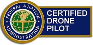FAA certified drone pilot badge